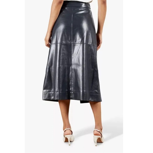 Ted Baker Elii Faux Leather Wrap Skirt - Picture 2 of 11